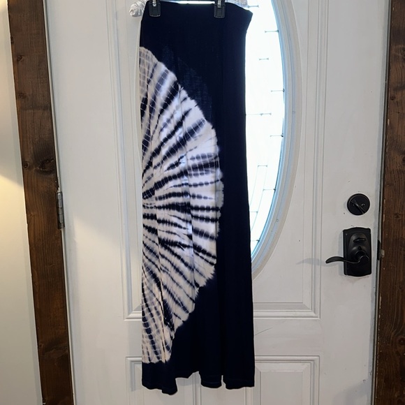 TART Maxi Skirt Navy Tie Dye Womens Size S - Picture 3 of 4